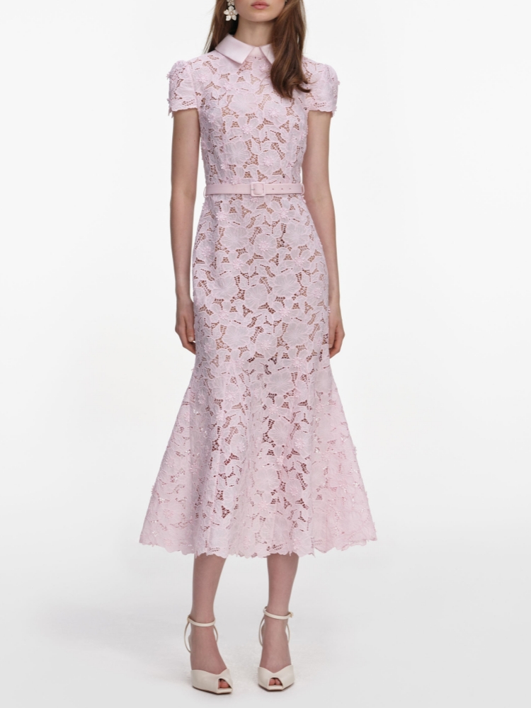 Midi Skirt Floral - Сексуальное синее платье миди с вырезами,