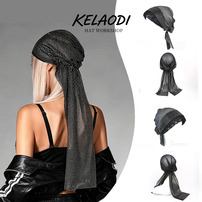 Headband Summer Knit - Роскошный блестящий головной убор из сетки