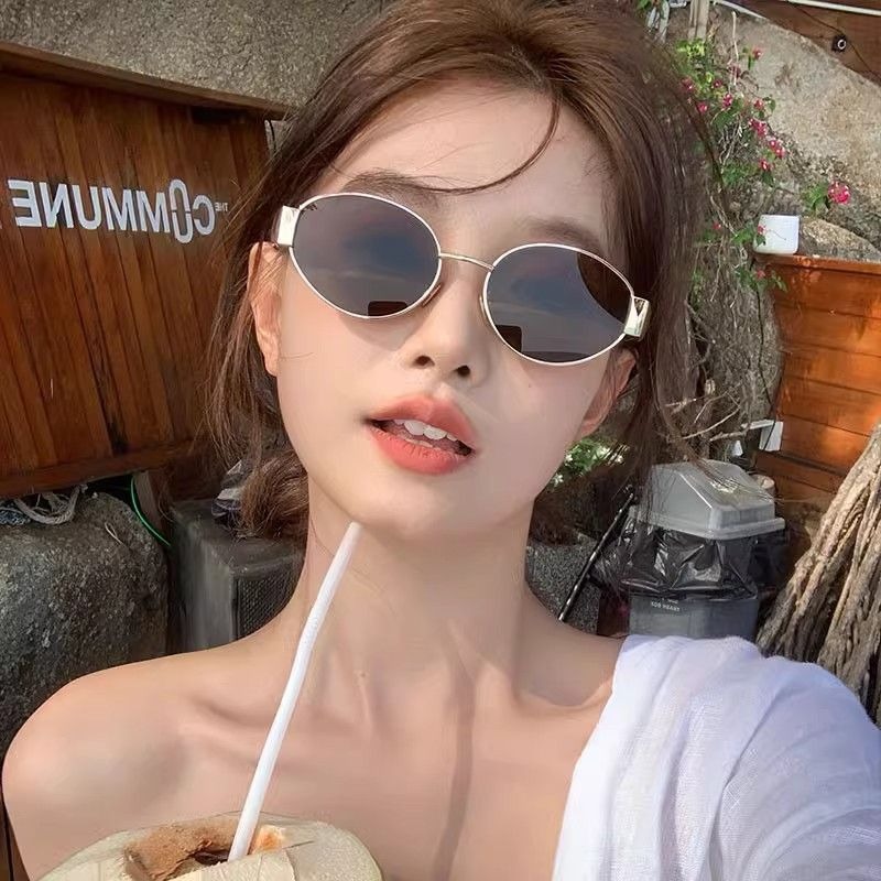Модные овальные простые солнце – обзор и цена Sunglasses Cat Eye