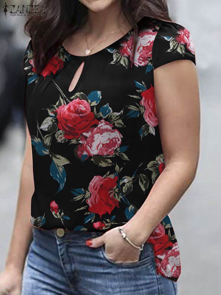 ZANZEA, летняя богемная блузка – обзор и цена Romper Floral Print