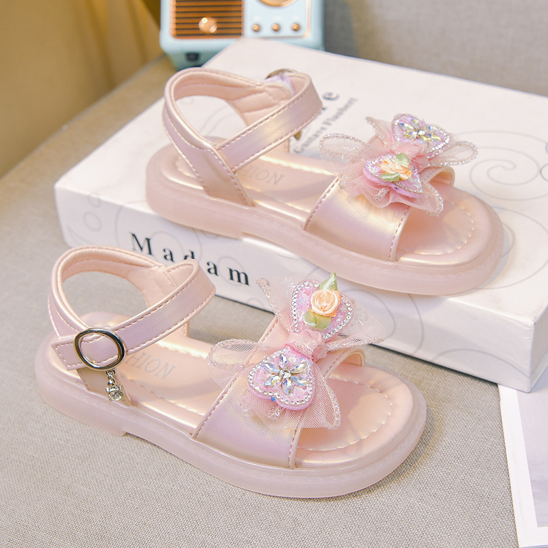 Детские блестящие босоножки с  – обзор и цена Sandal Strappy Heeled
