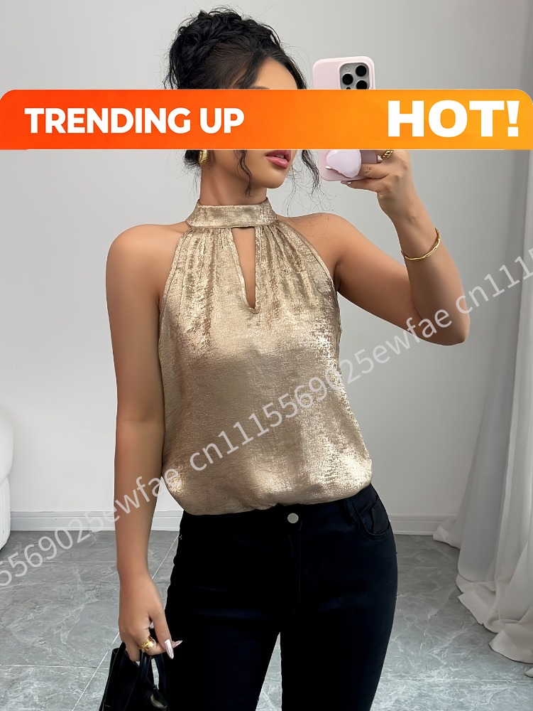 Золотистая блестящая блузка цв – обзор и цена Blouse Off Shoulder