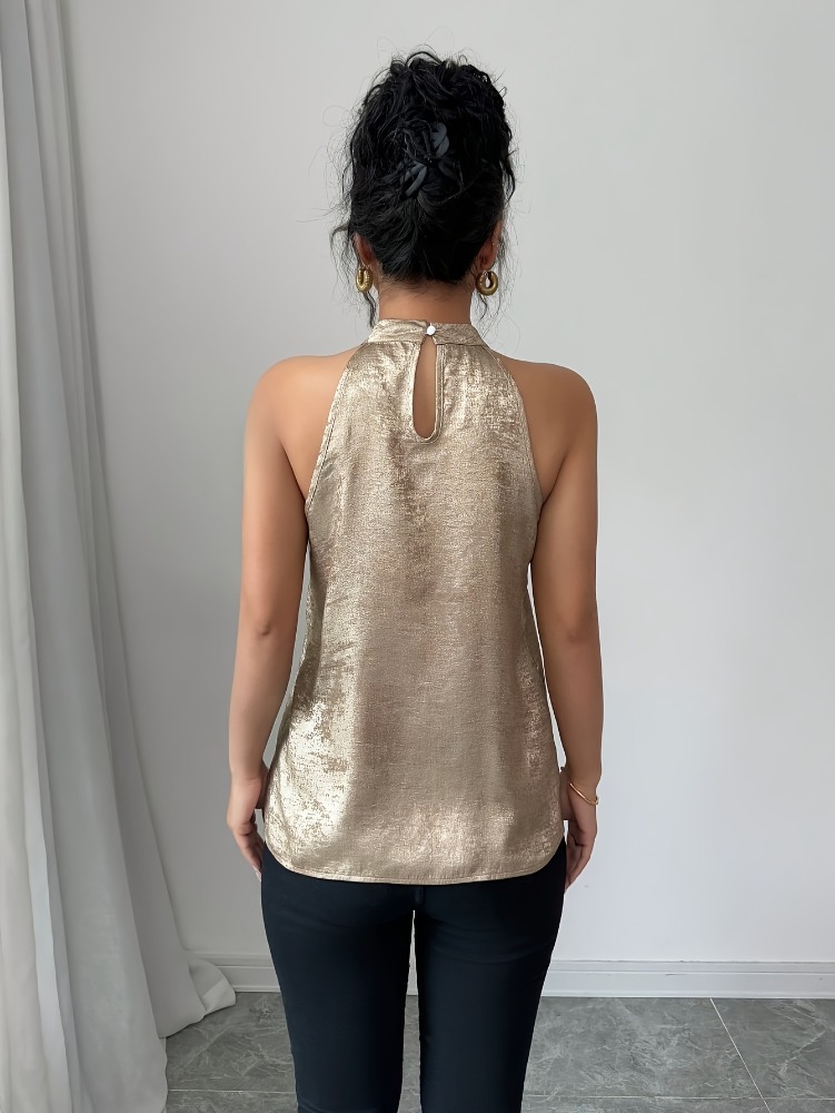 Золотистая блестящая блузка цв – обзор и цена Blouse Off Shoulder