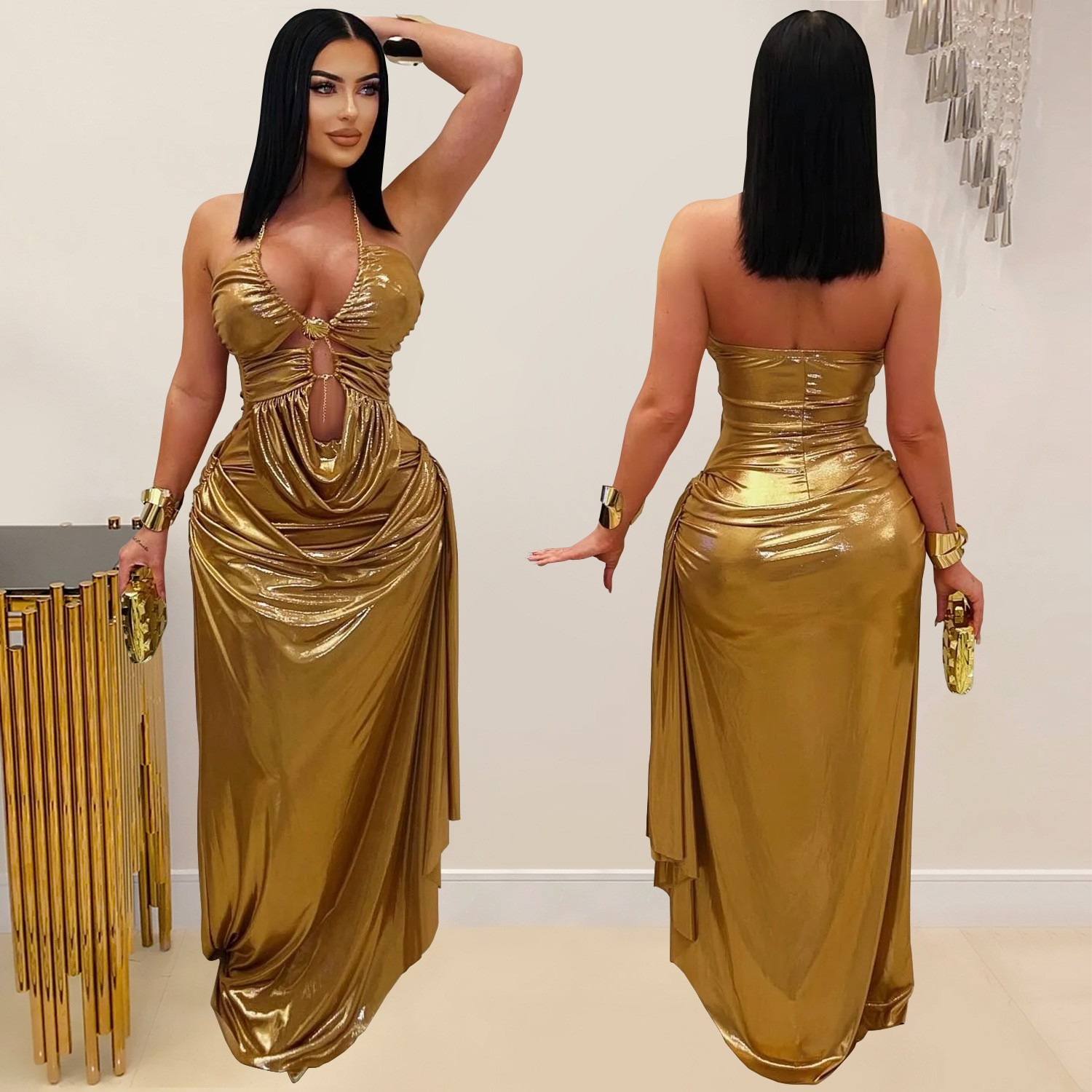 Вечернее платье для гостей на  – обзор и цена Maxi Dress Halter