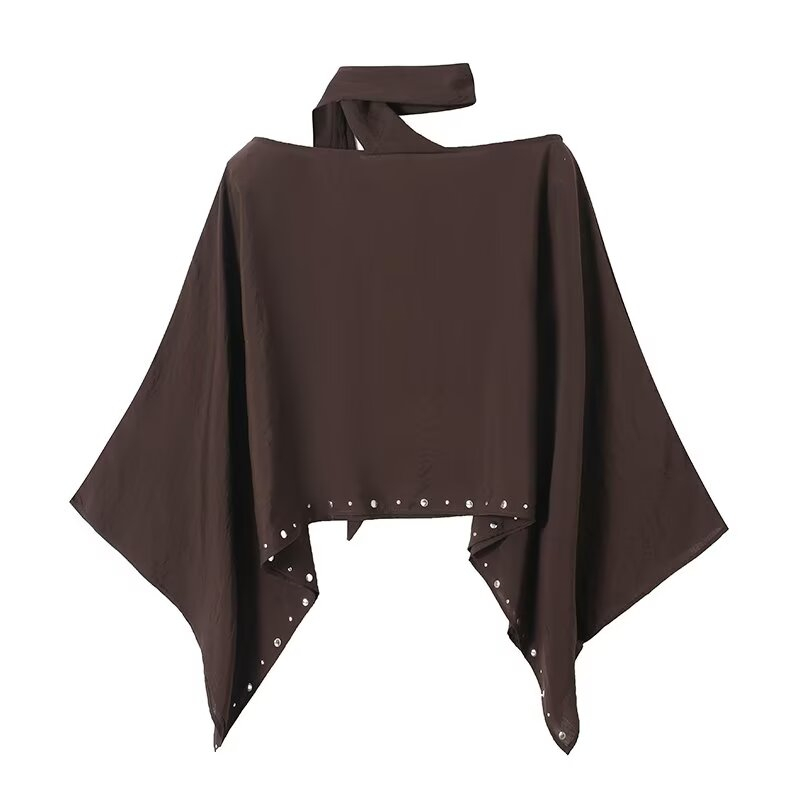 Топ-накидка KEYANKETIAN темно- – обзор и цена Blouse Off Shoulder